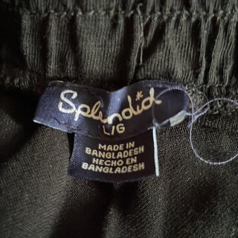 Splendid black rayon pants size L Ginnie - Picture 9 of 9